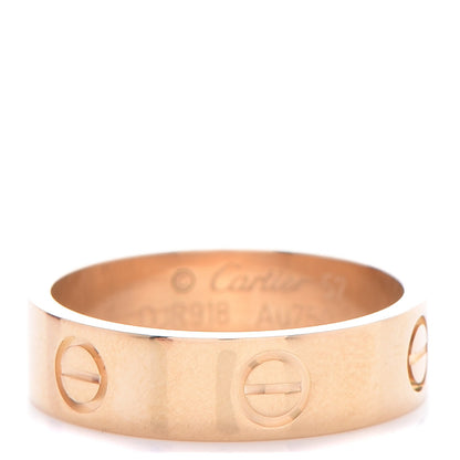 Cartier 18K Yellow Gold 5.5mm LOVE Ring 57 8 1 of 7