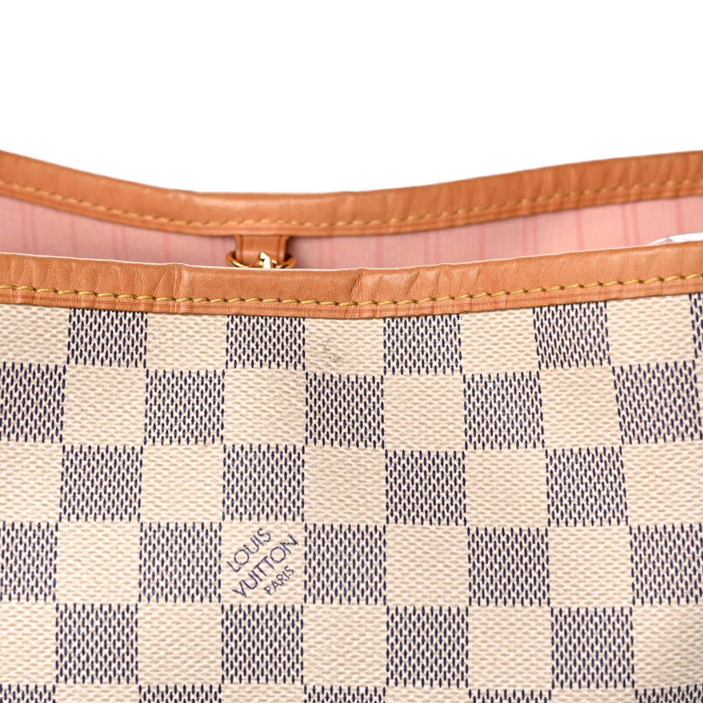 Damier Azur Delightful MM Rose Ballerine