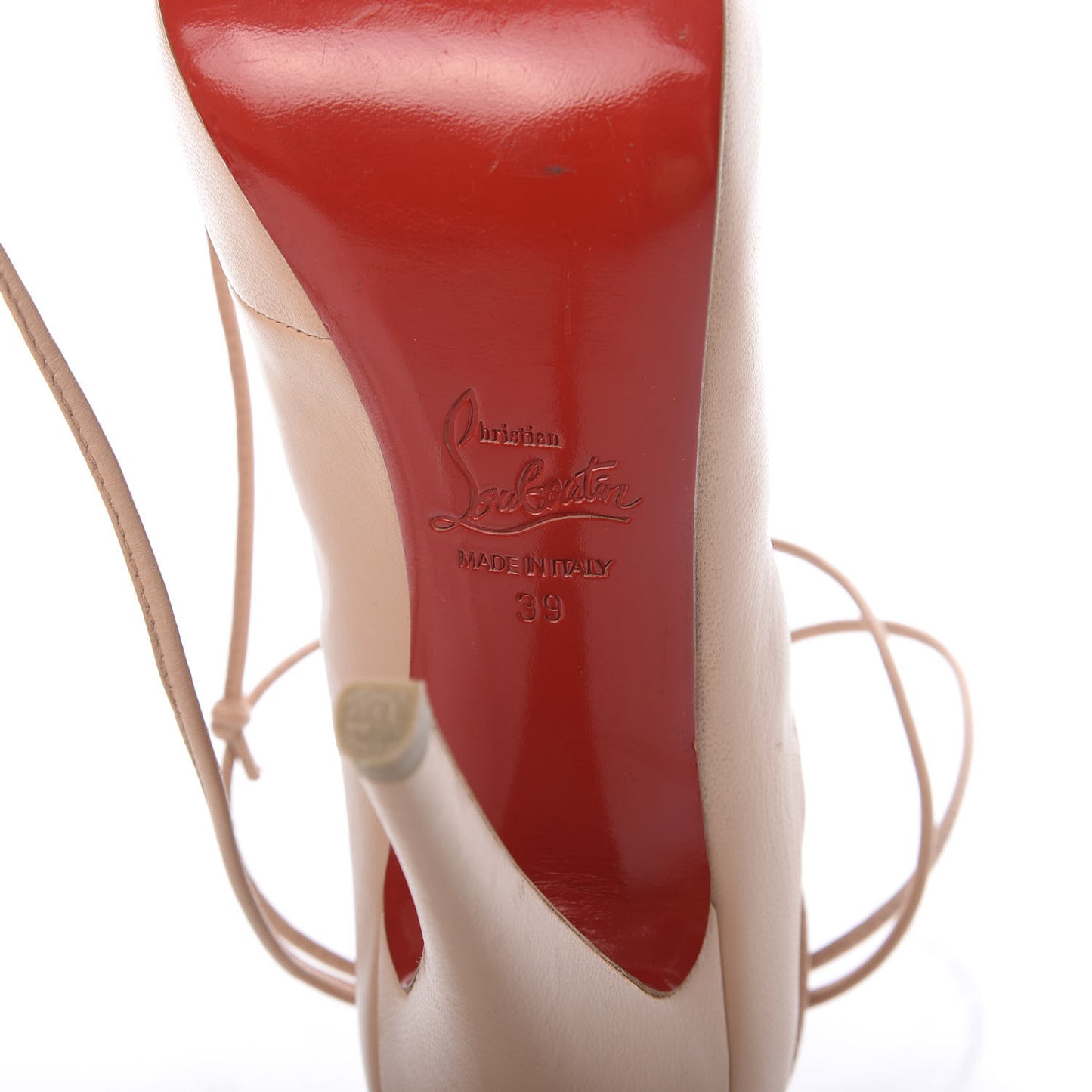 Nappa Bloody Mary 120 Platform Lace Up Pumps 39 Nude