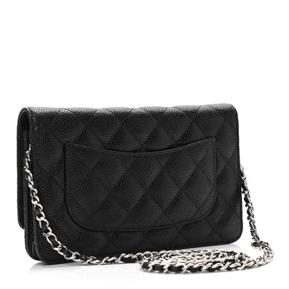 Chanel Caviar Quilted Wallet On Chain WOC Black 3 of 12