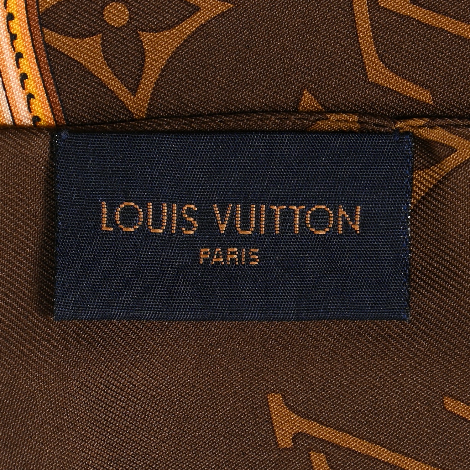Louis Vuitton Silk Monogram Confidential Bandeau Brown 3 of 4