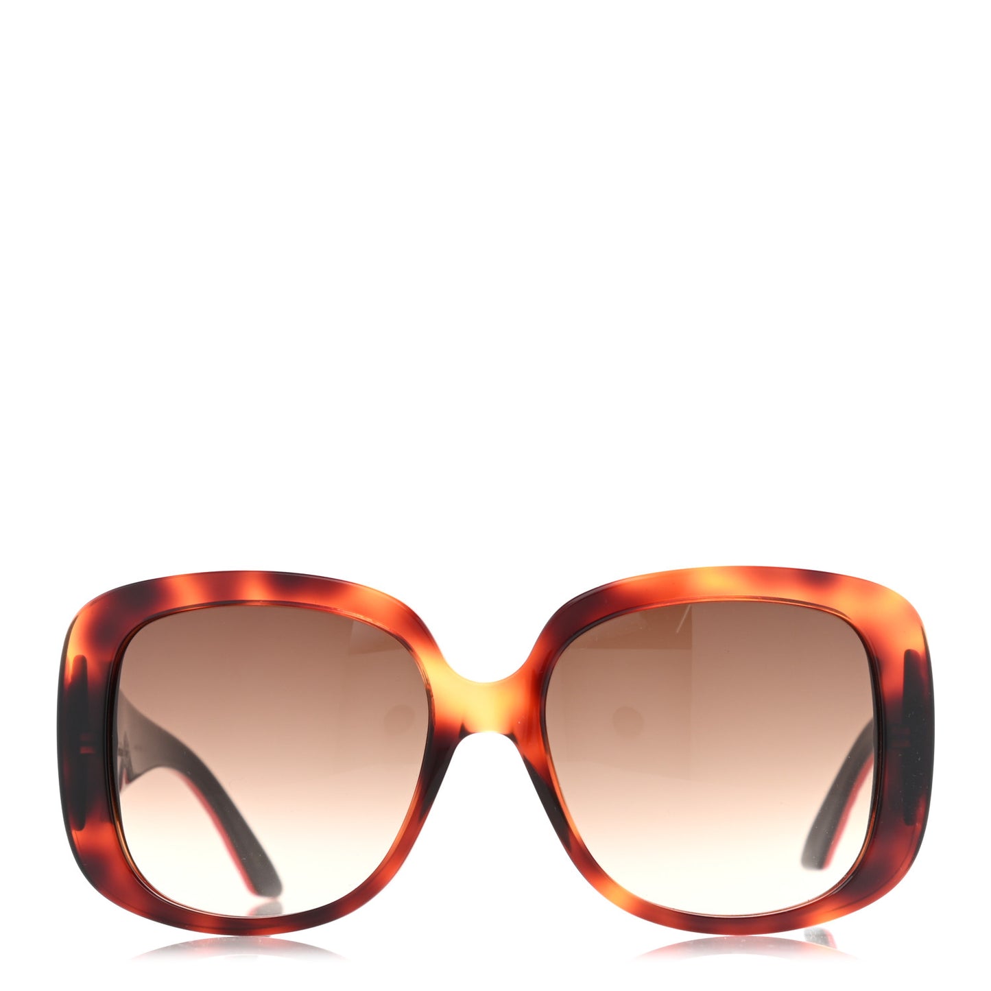 Resin Cannage Dior Lady Lady 1 Sunglasses Red Tortoise