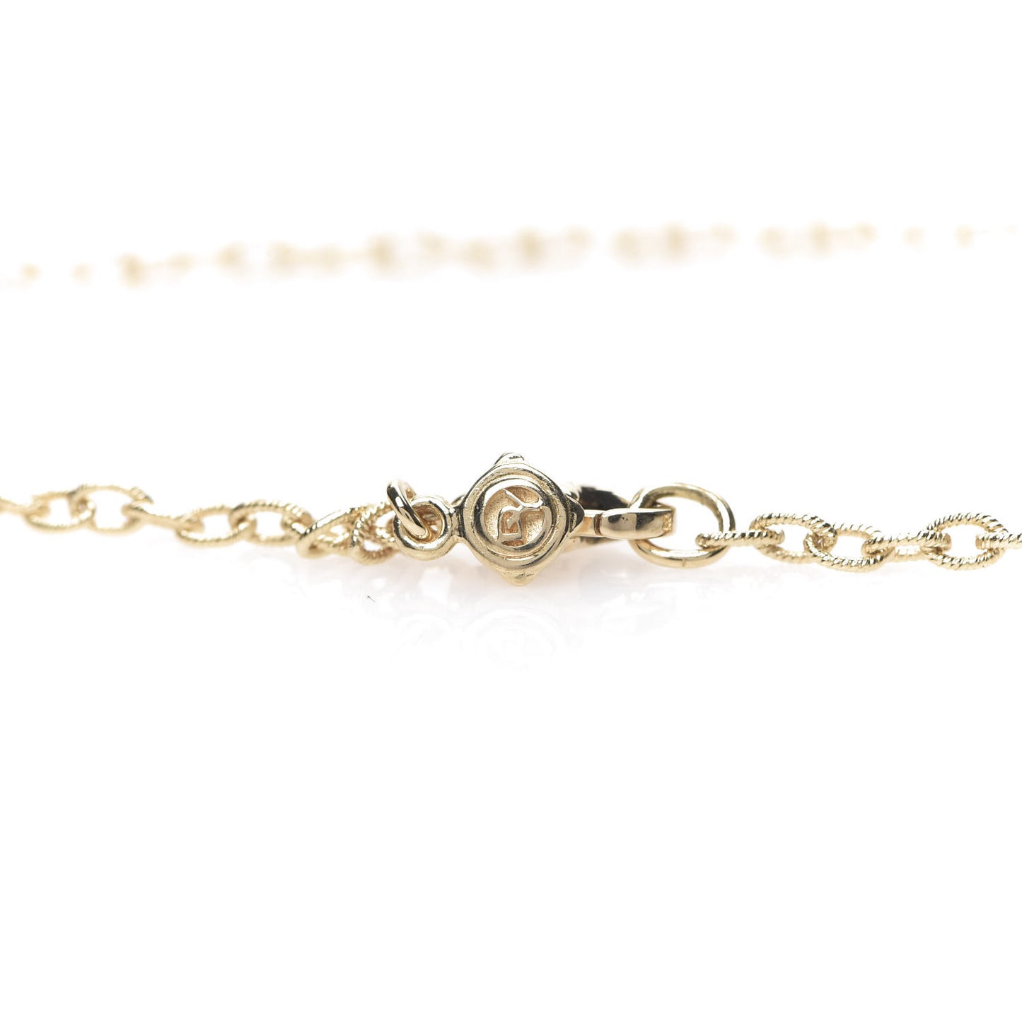18K Yellow Gold Diamond Barrels Pendant Necklace