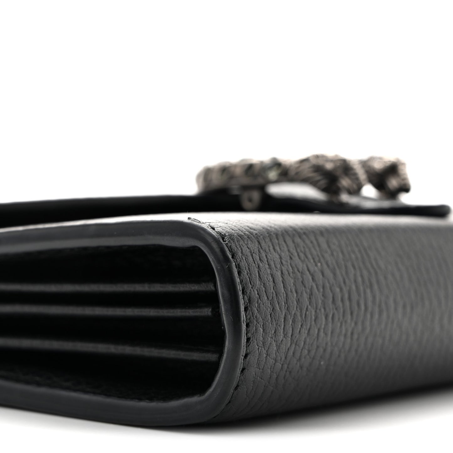 Calfskin Mini Dionysus Chain Wallet Black Black