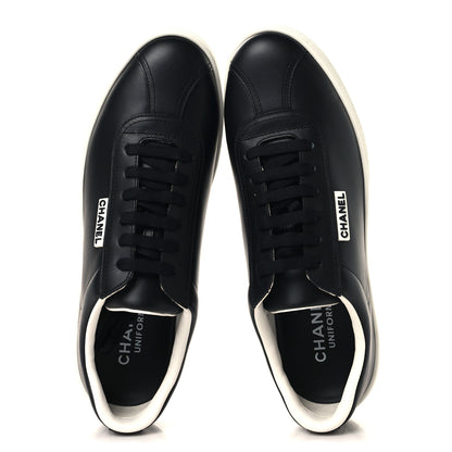 Chanel Calfskin CC Uniform Womens Sneakers 41 Black 2 of 8
