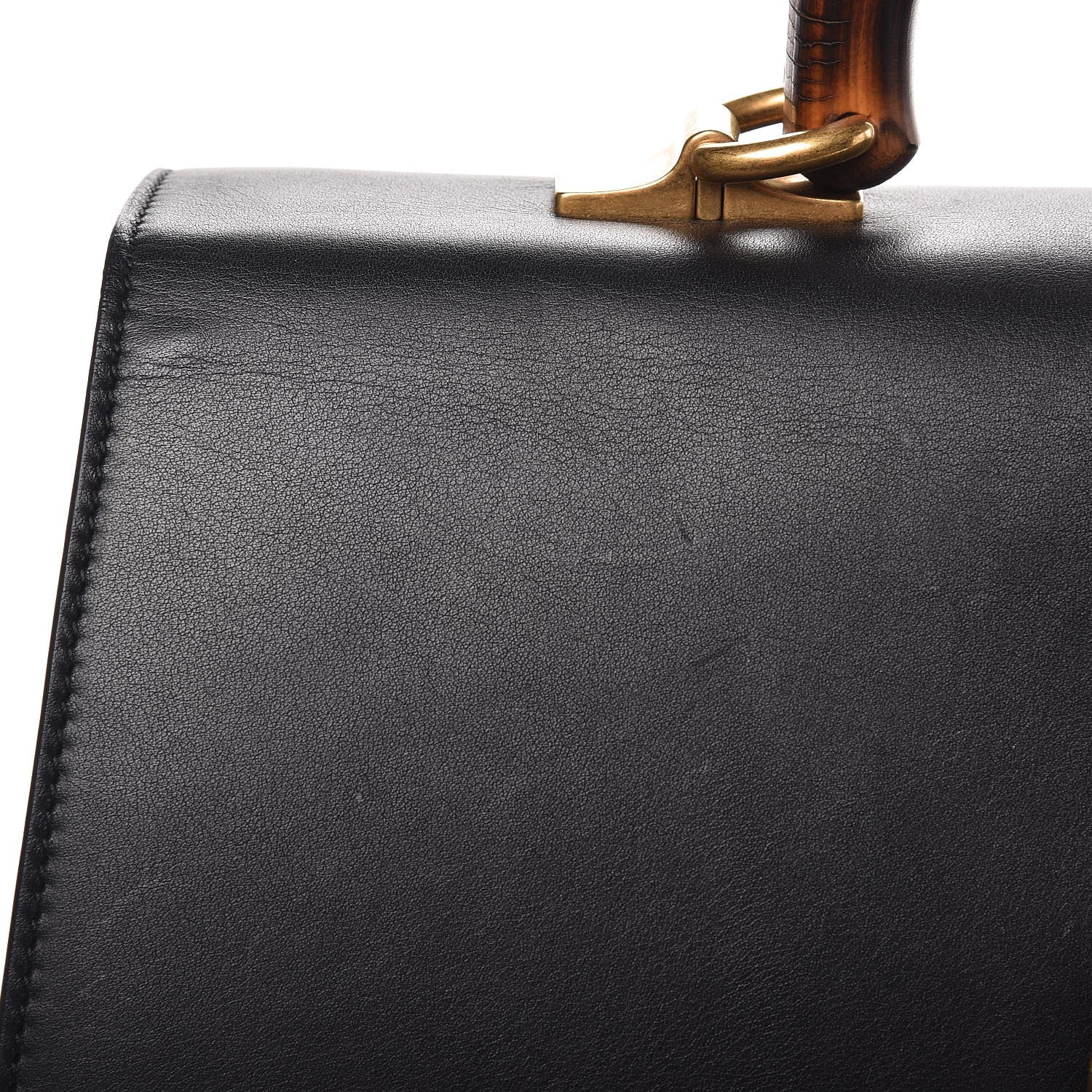 Gucci Moon Calfskin Web Large Dionysus Bamboo Top Handle Bag Black 11 of 14