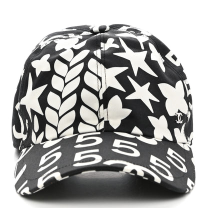 Chanel Cotton Cap Hat Black White 3 of 8