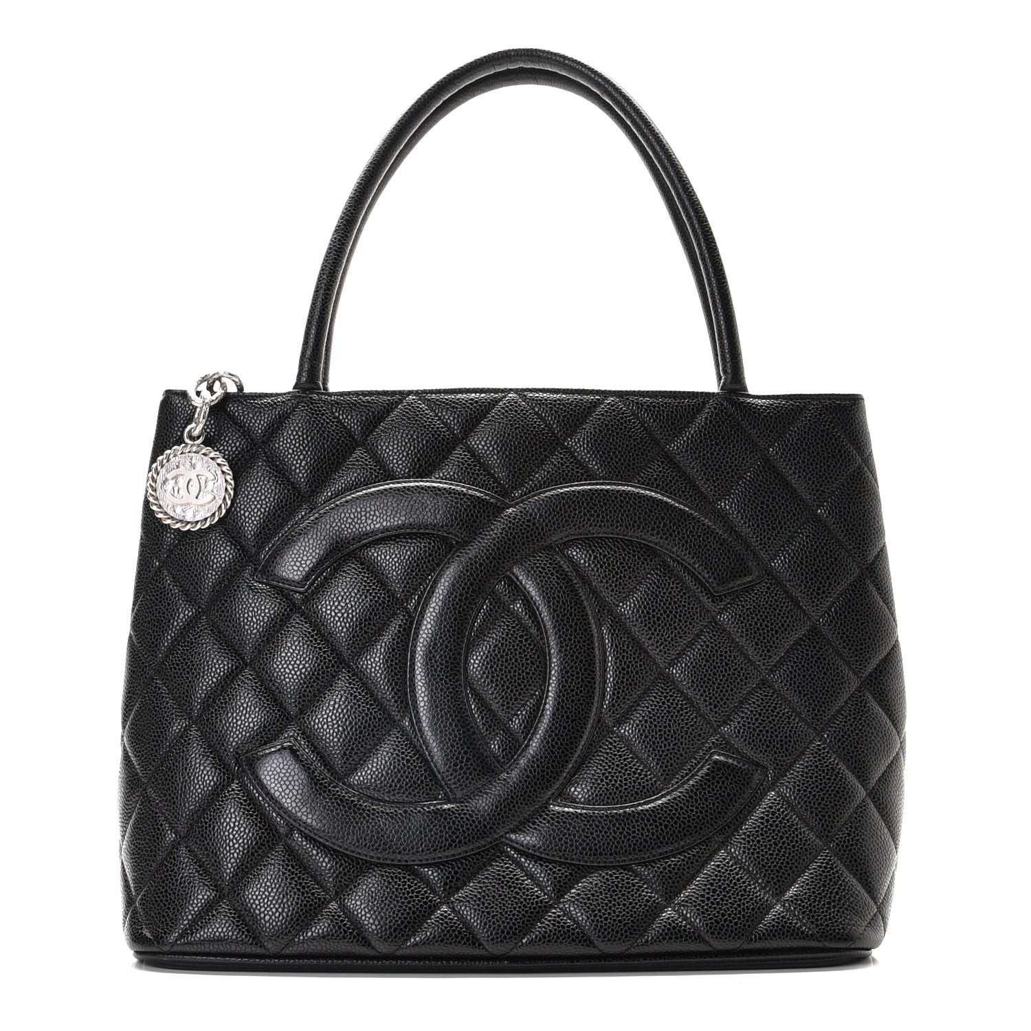 Chanel Caviar Quilted Medallion Tote Black 1 of 9