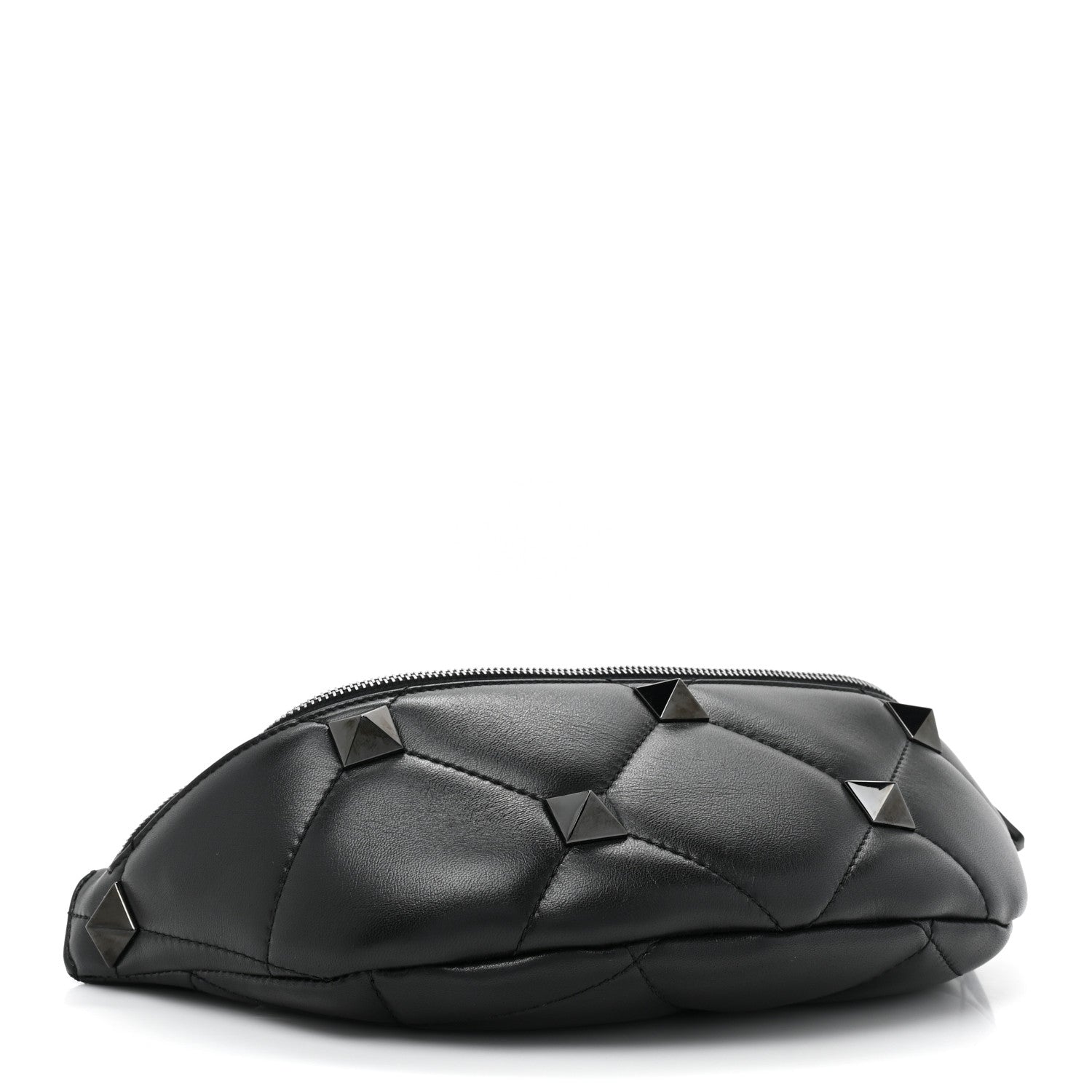 Valentino Garavani Nappa Monochrome Roman Stud Belt Bag Black 4 of 11