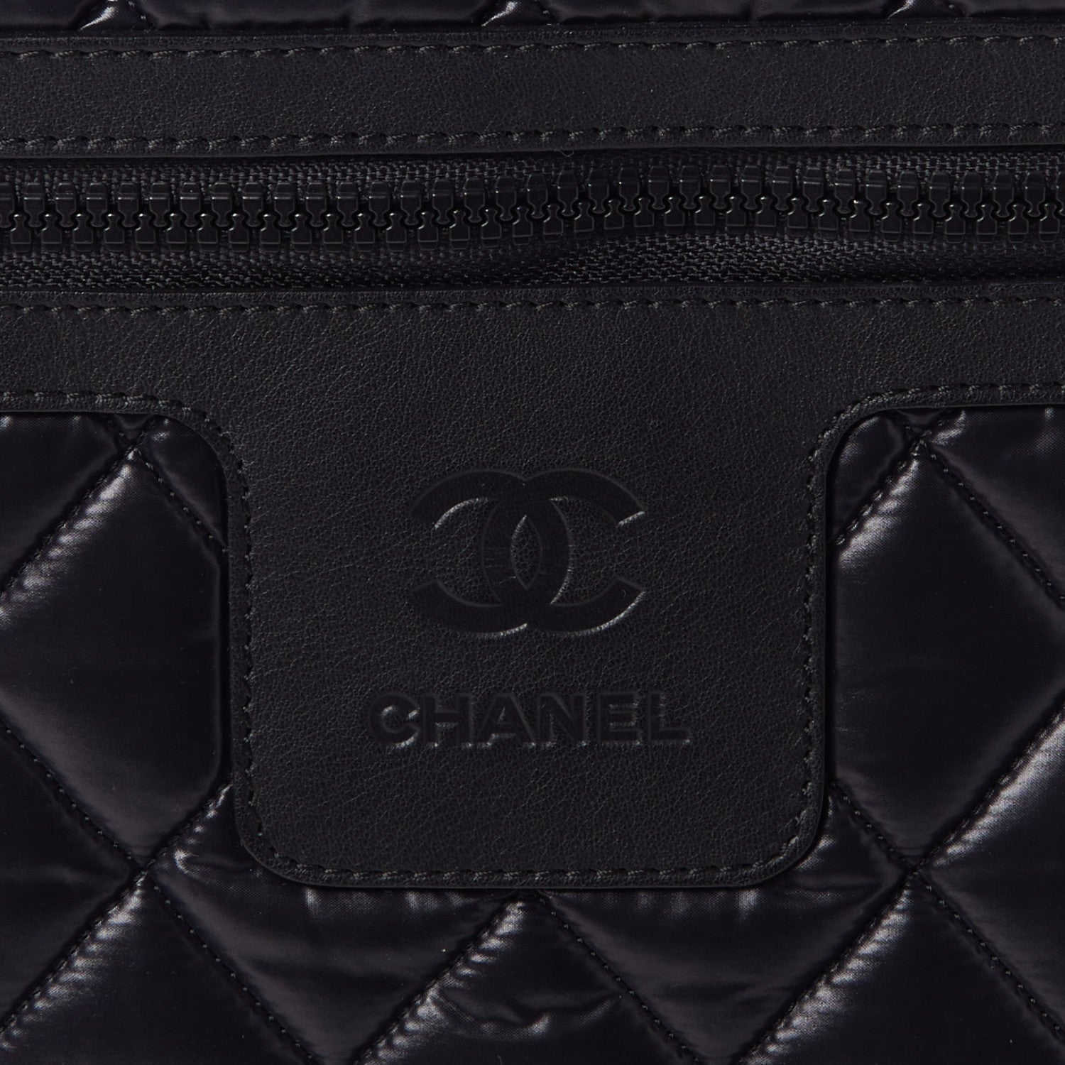 Chanel Nylon Quilted Coco Cocoon Garment Cover Black 7 of 10