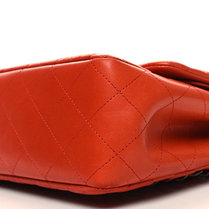 Chanel Lambskin Quilted Jumbo Double Flap Red 10 of 13