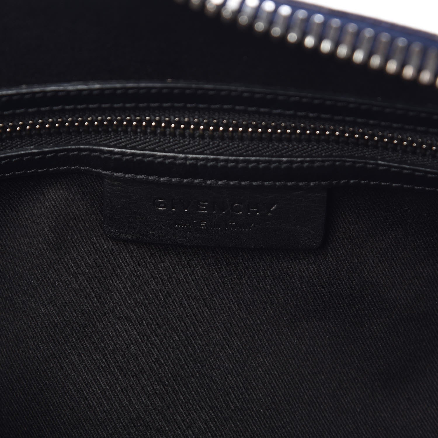 Givenchy Calfskin Crocodile Embossed Medium Antigona Dark Blue 6 of 7