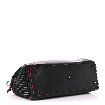 Christian Louboutin Calfskin Panettone Spiked Large Ranch Black 4 of 17