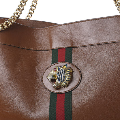 Gucci Calfskin Large Rajah Chain Tote Cuir 15 of 15