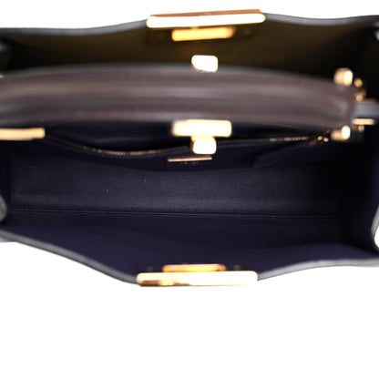 Fendi Vitello Tahiti Burro Bi-Color Medium Peekaboo Iconic Essentially Satchel Maya 4 of 13