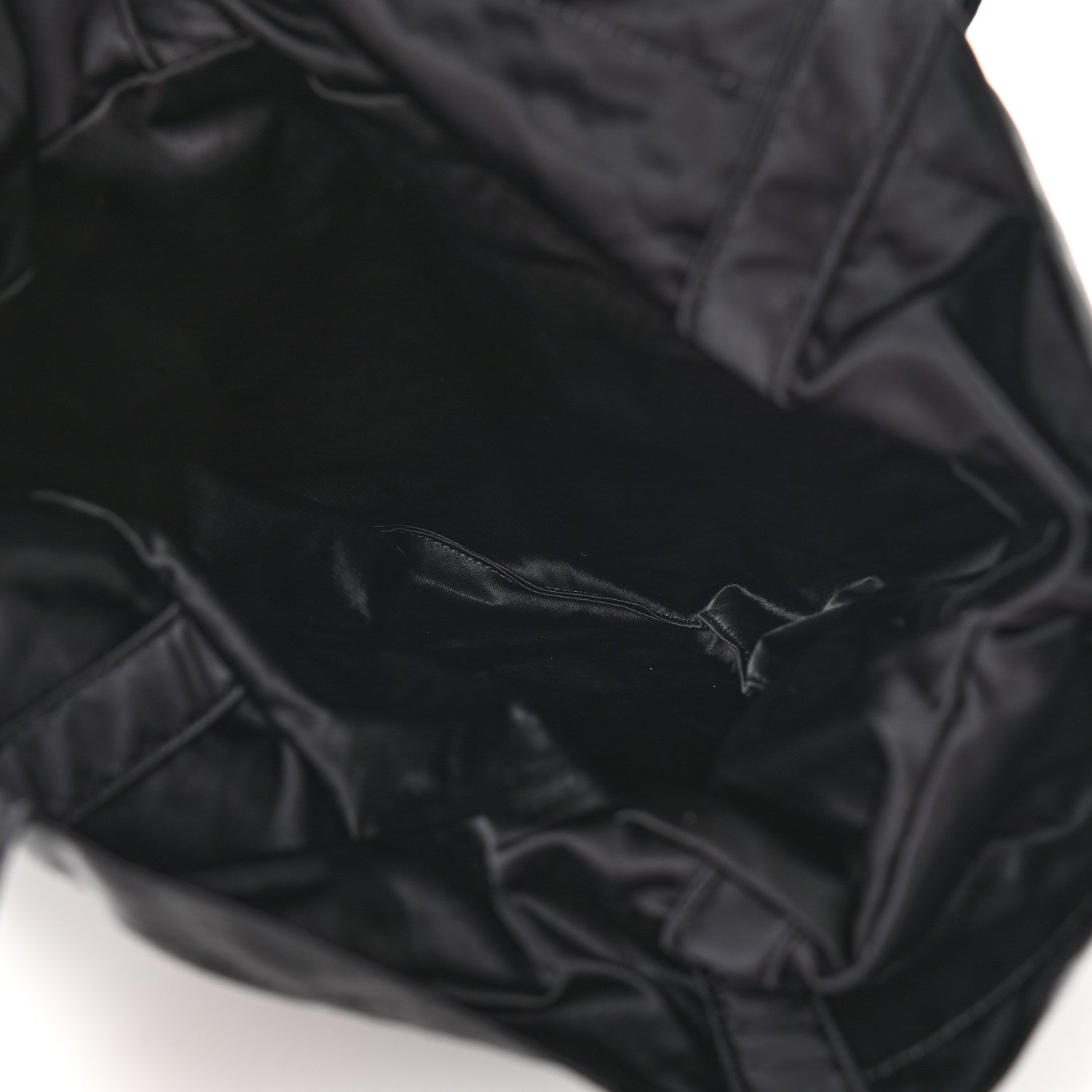 Chanel Nylon Grosgrain Large Lifestyle Pouch With Foldable Tote Black 6 of 12