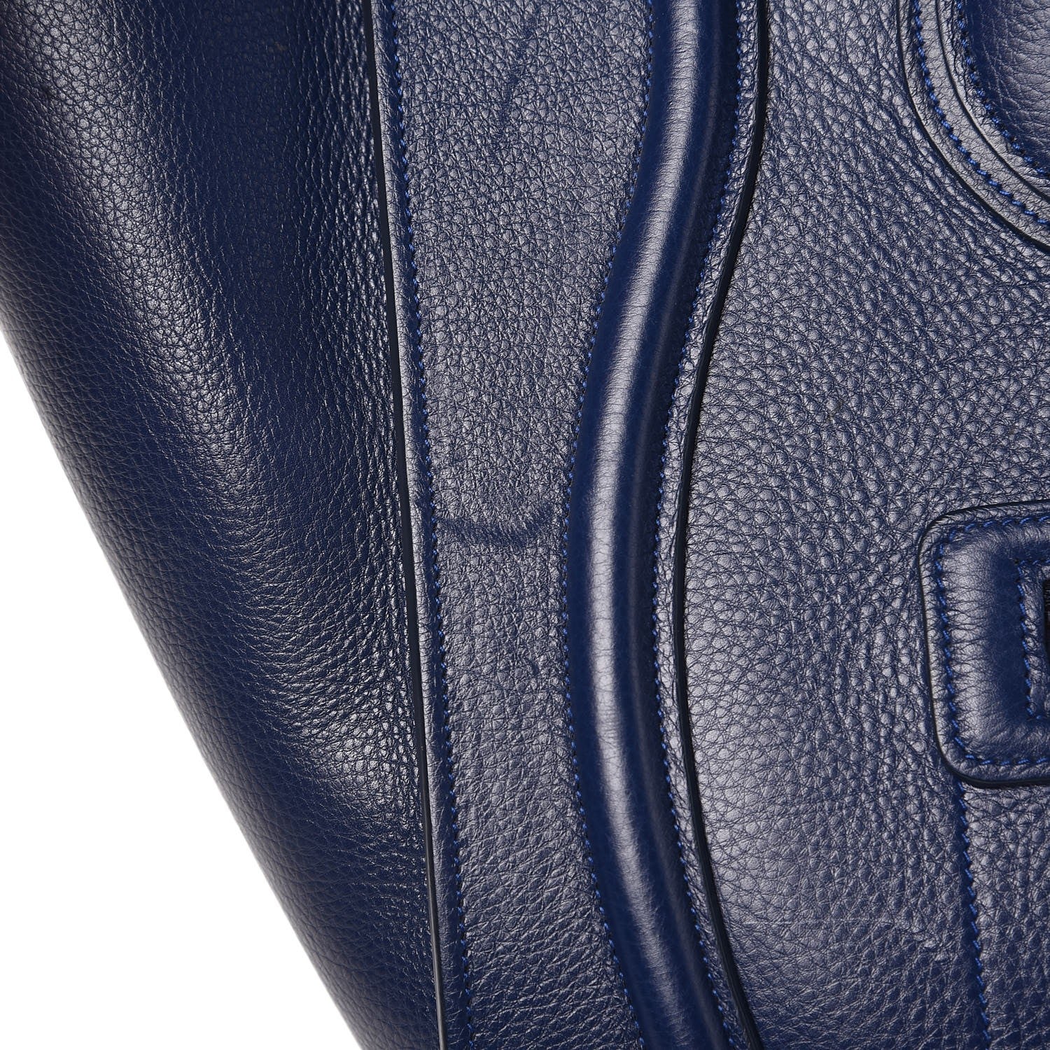 Celine Drummed Calfskin Mini Luggage Orage 9 of 11