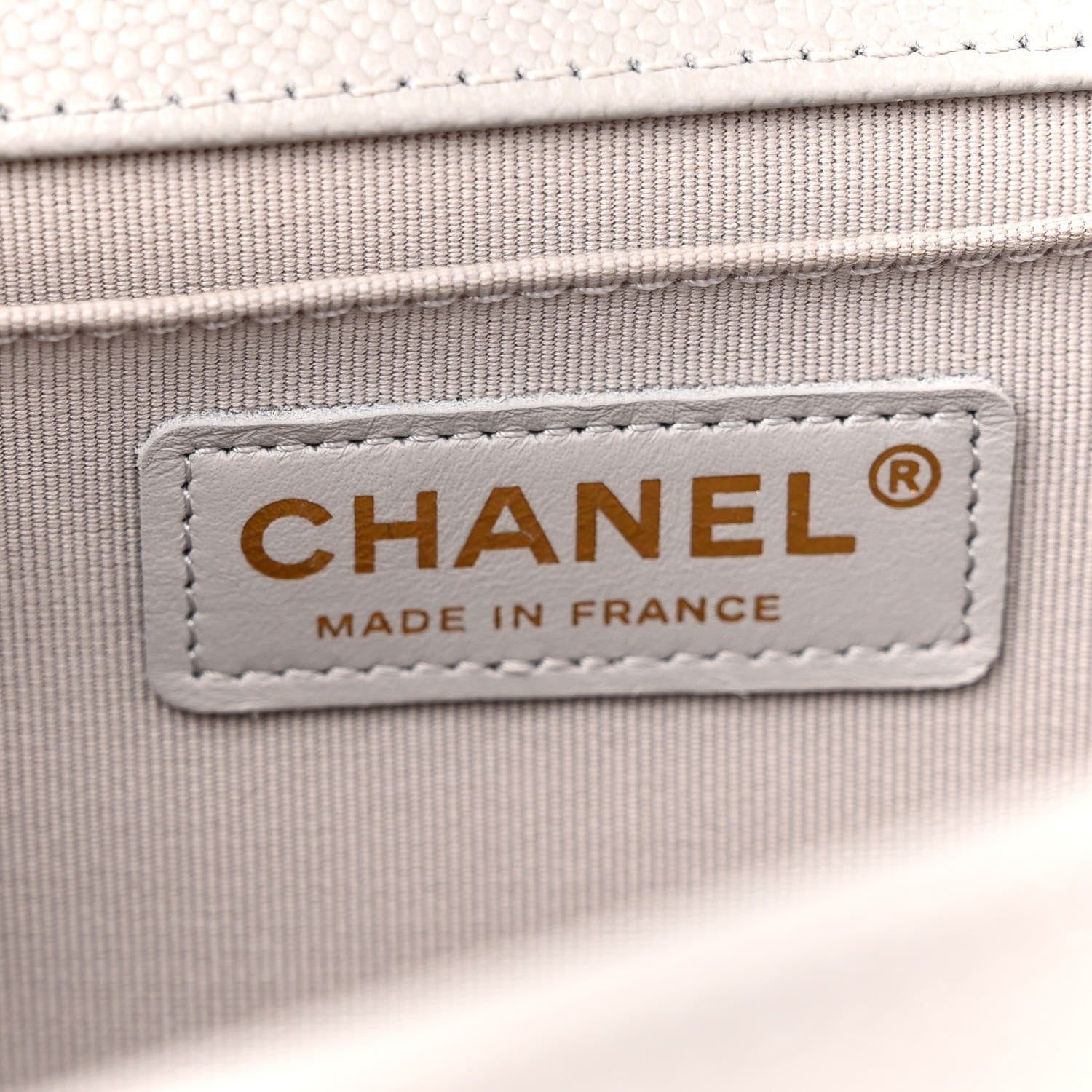Chanel Caviar Quilted Medium Boy Flap Grey 6 of 11