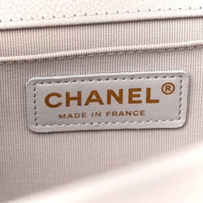Chanel Caviar Quilted Medium Boy Flap Grey 6 of 11
