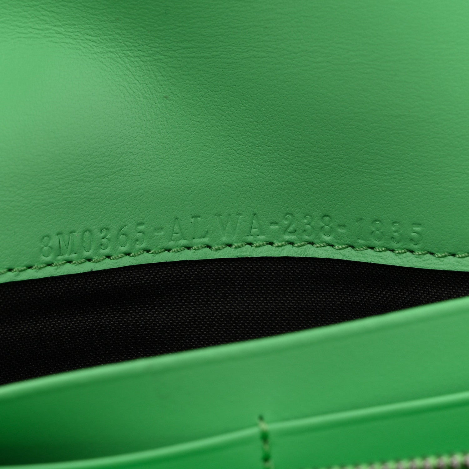 Fendi Vitello King Cruise FF Diamonds Continental Envelope Wallet On Chain Latte Edamame 7 of 11
