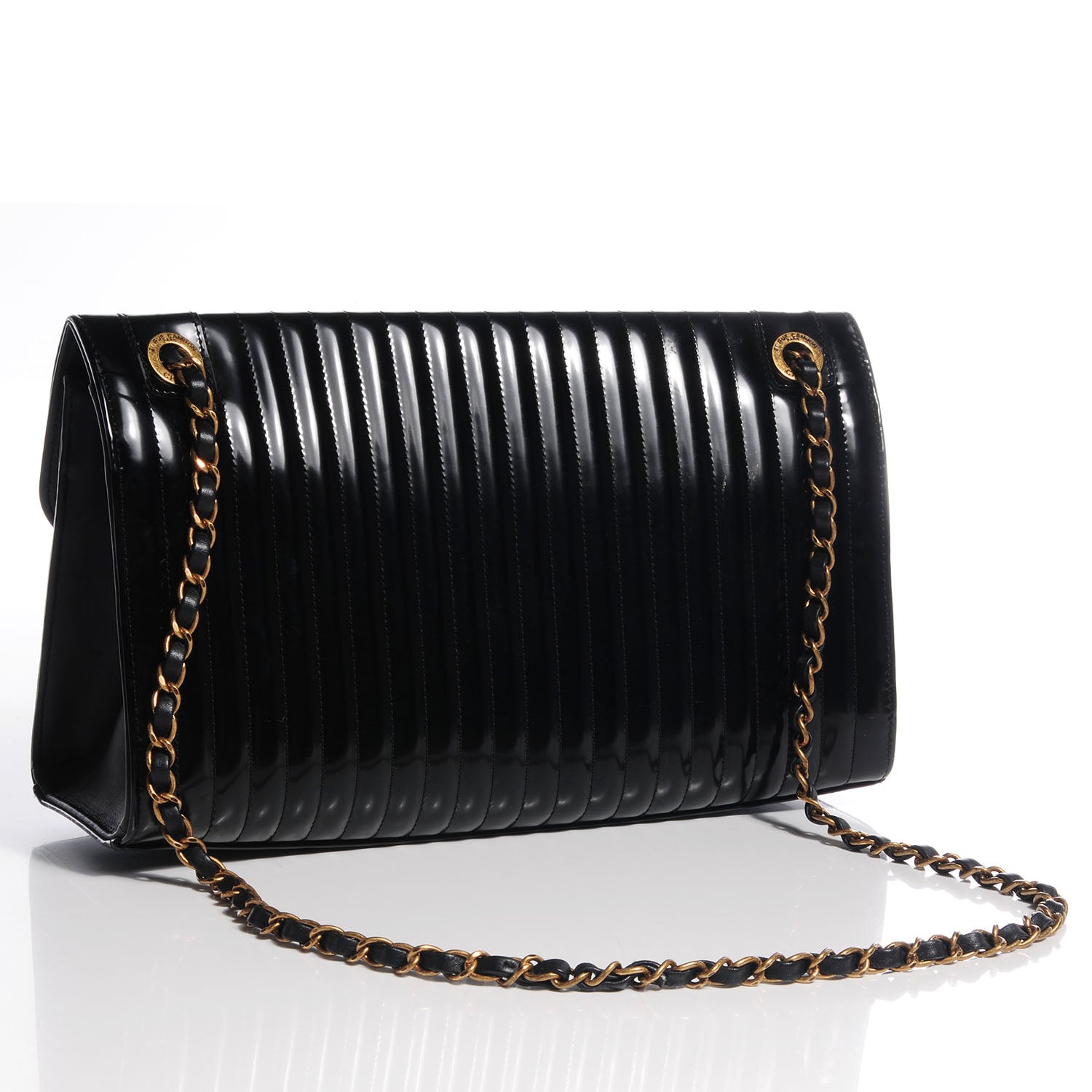 Chanel Leather Vertical Quilt Maharaja Express Flap Black 3 of 9
