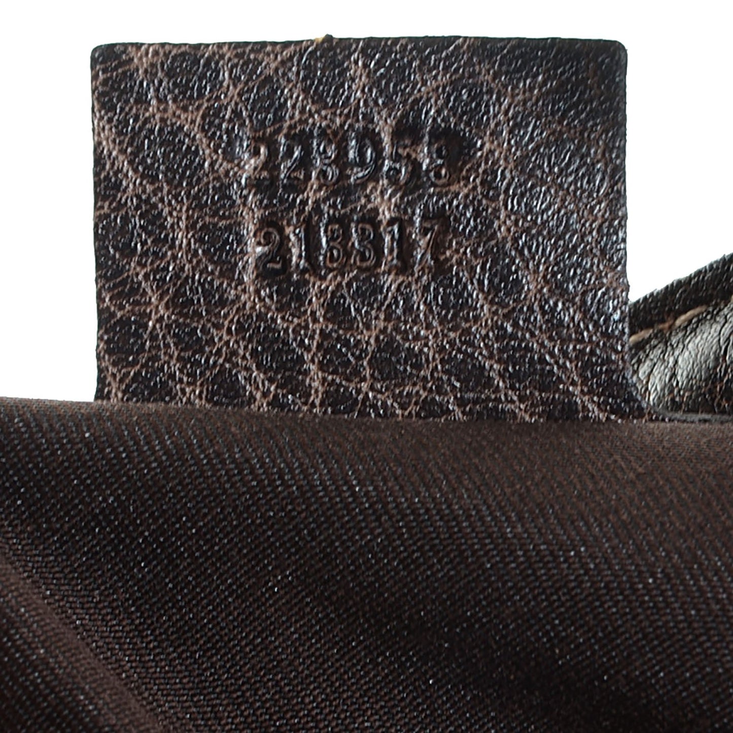Guccissima New Pelham Large Shoulder Bag Dark Brown