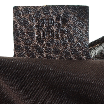 Gucci Guccissima New Pelham Large Shoulder Bag Dark Brown 7 of 7