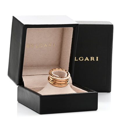Bulgari 18K Rose Gold B.Zero1 Three-Band Ring 51 5.75 5 of 5