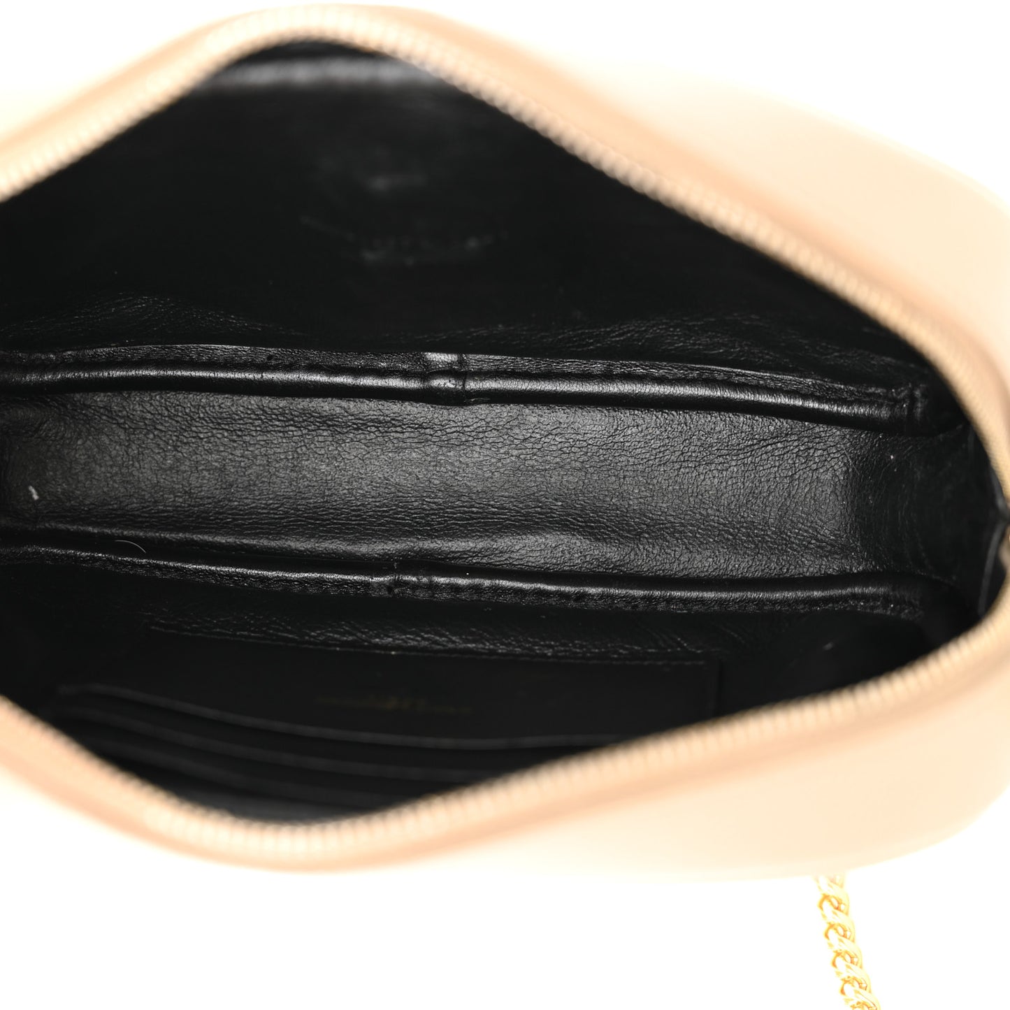 Grain De Poudre Matelasse Monogram Mini Lou Camera Bag Dark Beige