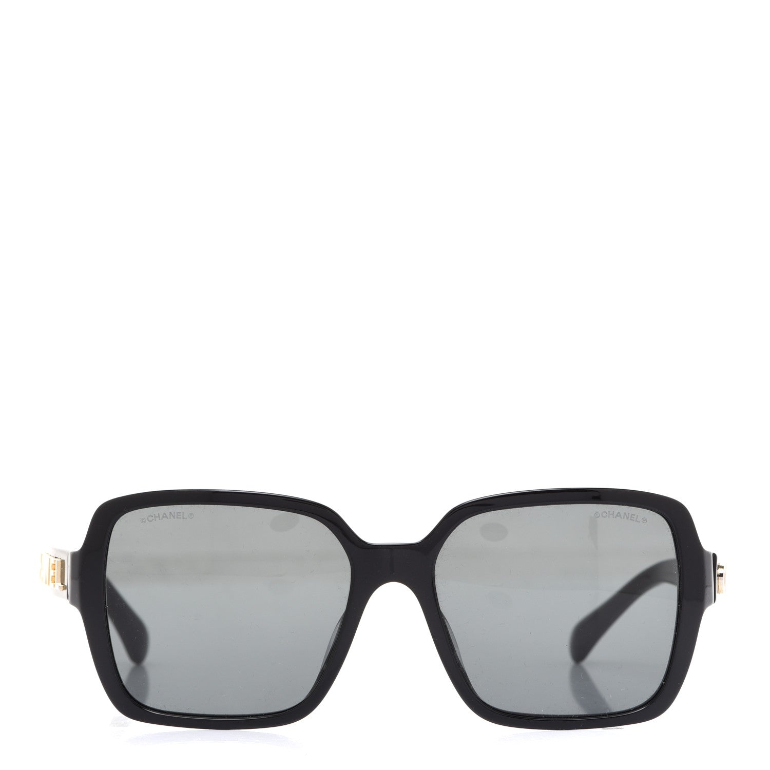 Chanel Acetate Square Sunglasses 5408 Black 2 of 8