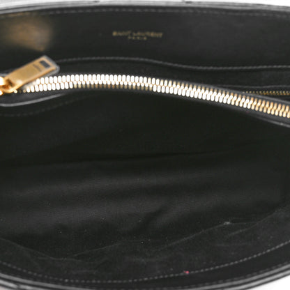 Saint Laurent Calfskin Y Quilted Monogram Medium Loulou Chain Satchel Black 5 of 10