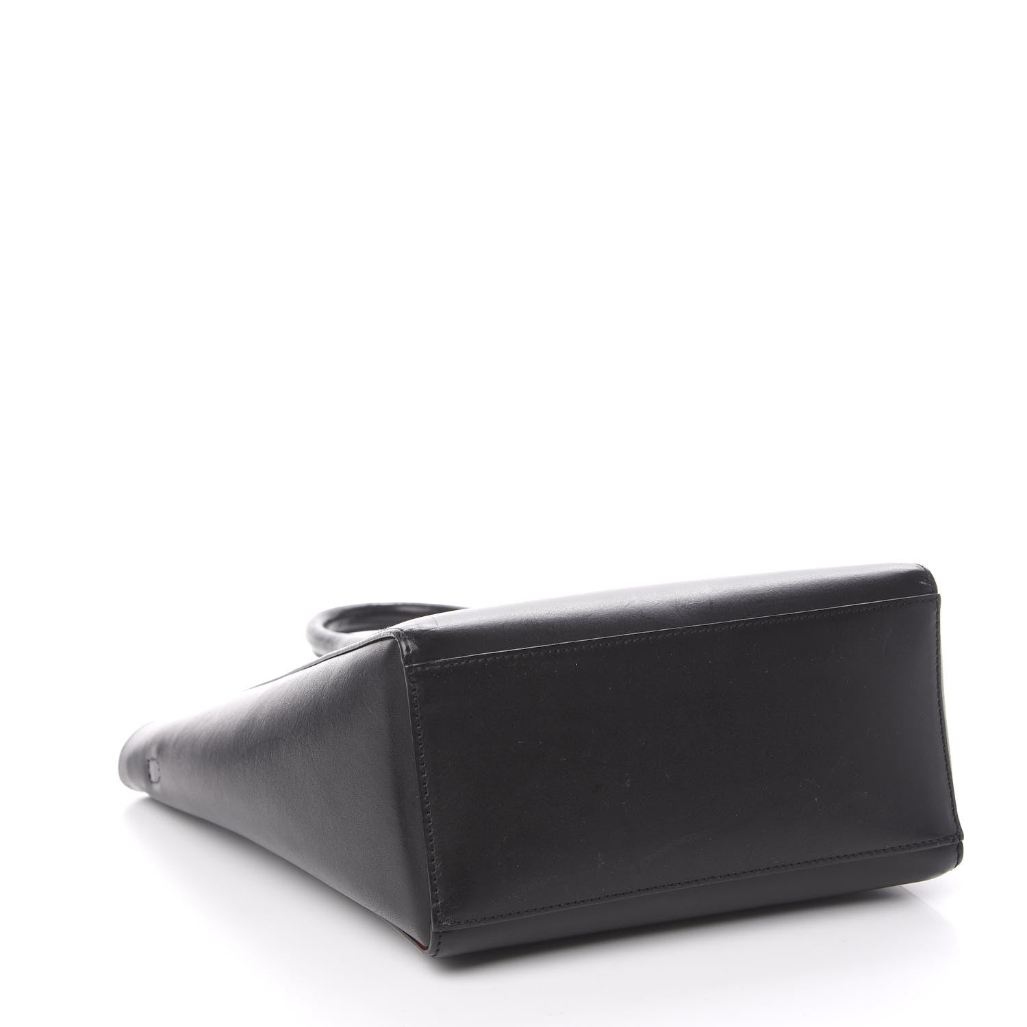 Mansur Gavriel Calfskin Logo Mini North South Tote Black Flamma 4 of 9