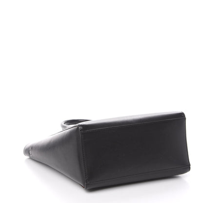 Mansur Gavriel Calfskin Logo Mini North South Tote Black Flamma 4 of 9
