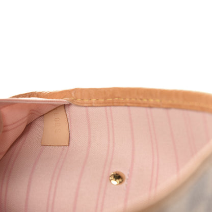 Louis Vuitton Damier Azur Neo Neverfull MM Rose Ballerine 10 of 11