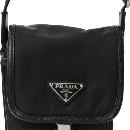 Prada Re-Nylon Saffiano Mini Pocket Single Snap Buckle Messenger Bag Black 8 of 10