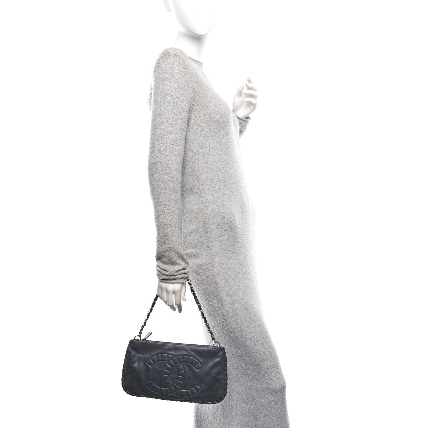 Chanel Calfskin On the Bund Pochette Black 2 of 10