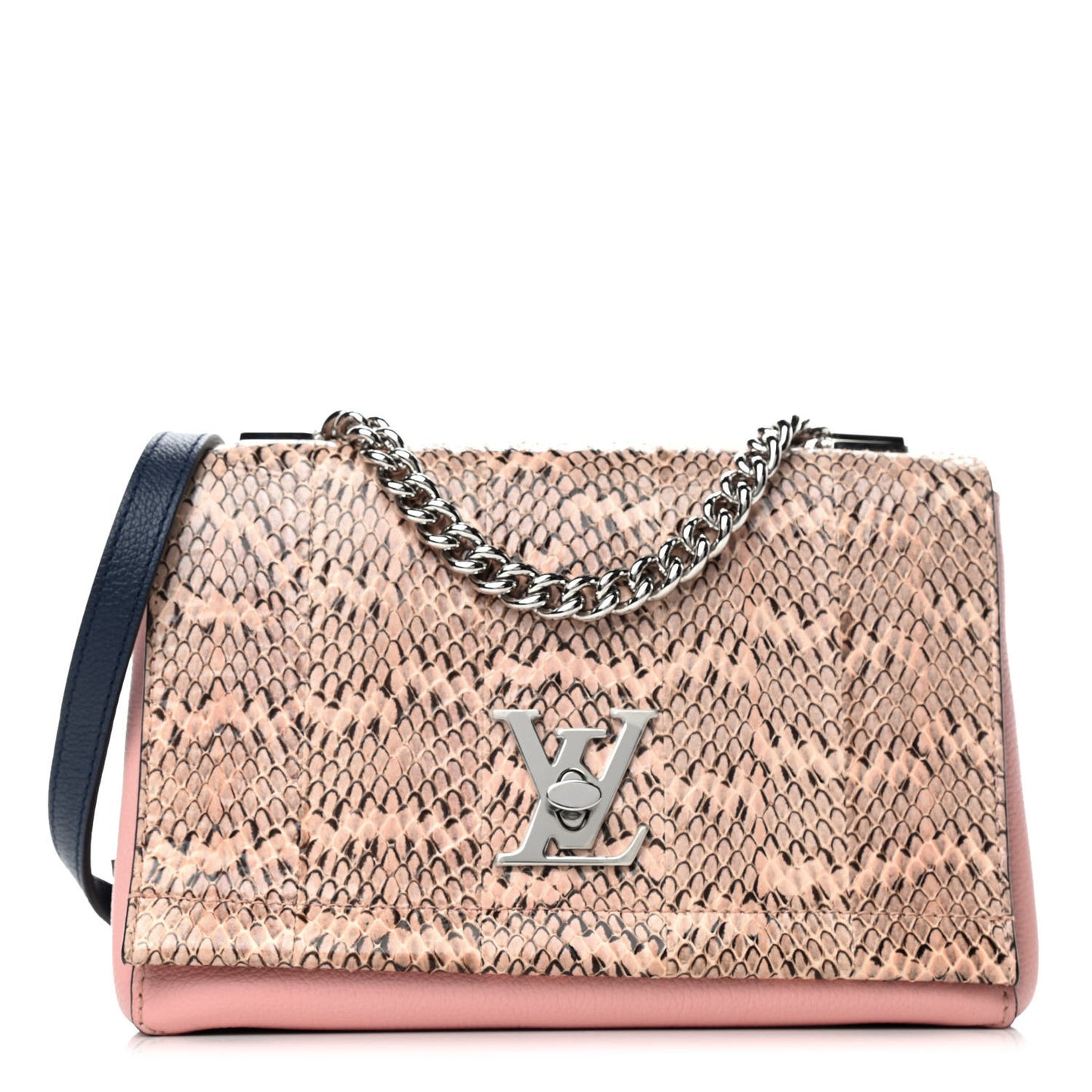 Watersnake Lockme II Chain Bag BB Rose Ballerine Black