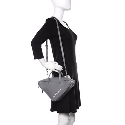 Balenciaga Calfskin S Triangle Duffle Grey 2 of 9
