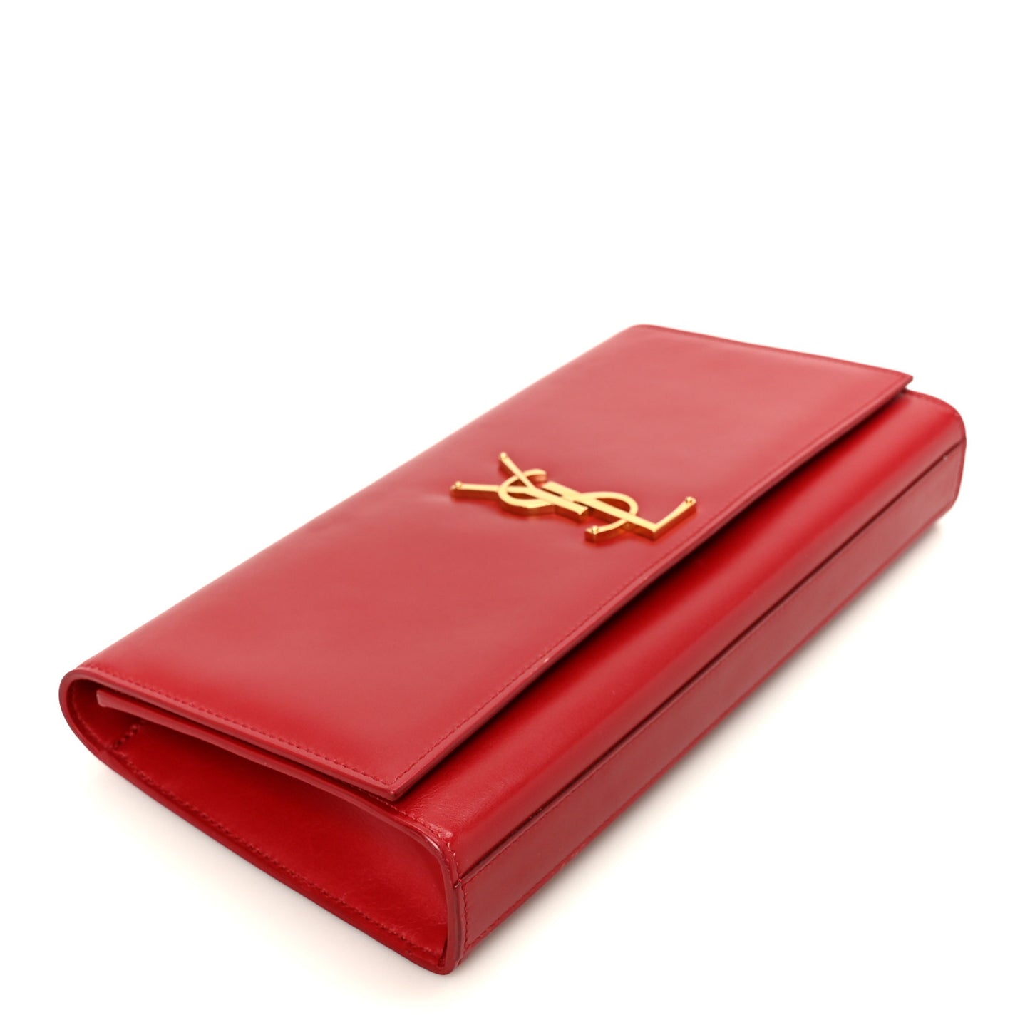 Grain De Poudre Classic Monogram Cassandre Clutch Rouge Orient