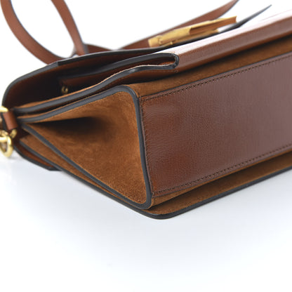 Givenchy Goatskin Suede Small GV3 Shoulder Bag Amber Mastic 6 of 9