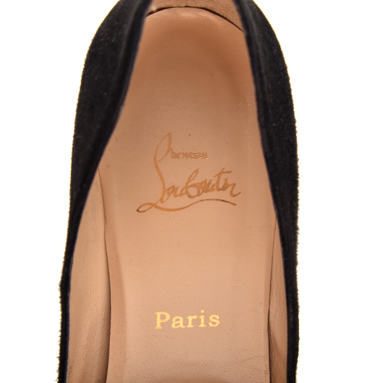 Christian Louboutin Suede Palais Royal 140 Pumps 39.5 Black 7 of 7