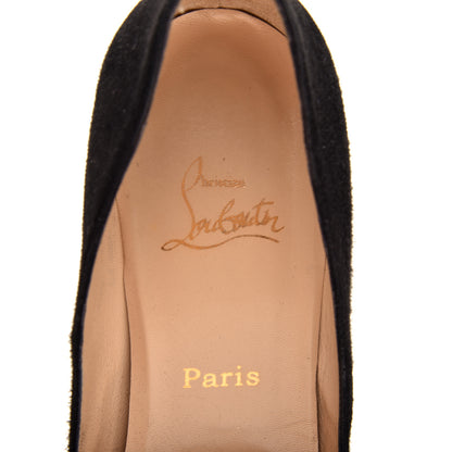 Christian Louboutin Suede Palais Royal 140 Pumps 39.5 Black 7 of 7