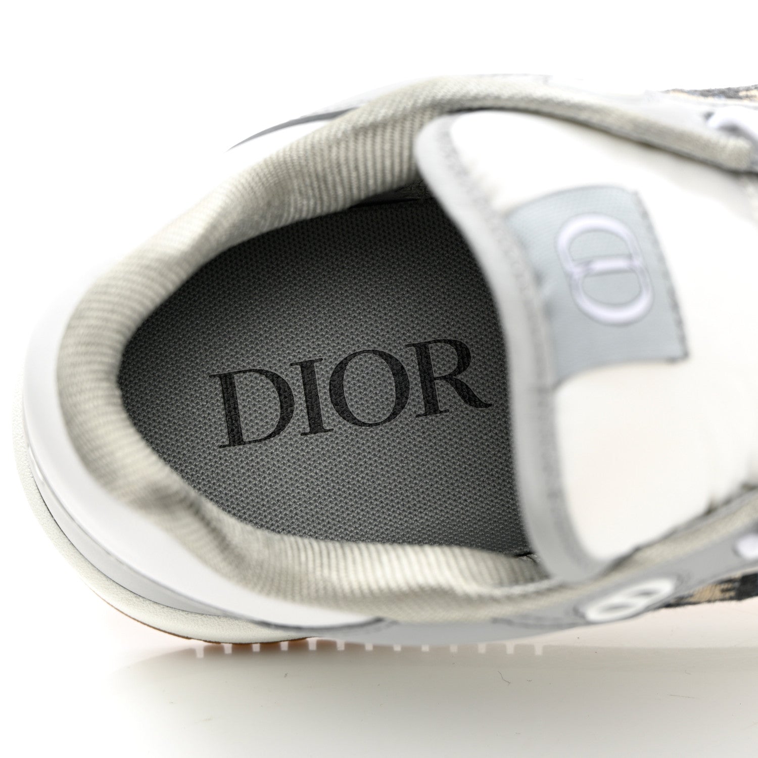 Christian Dior Smooth Calfskin Jacquard Oblique Mens B27 Low Top Sneakers 42.5 Beige Blue 7 of 17
