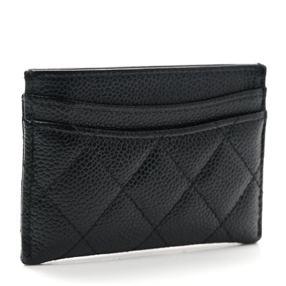 Chanel Caviar Quilted Card Holder Black 3 of 9
