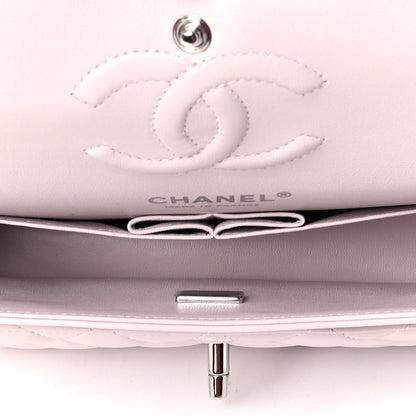 Chanel Lambskin Quilted Small Double Flap Light Purple 4 of 5