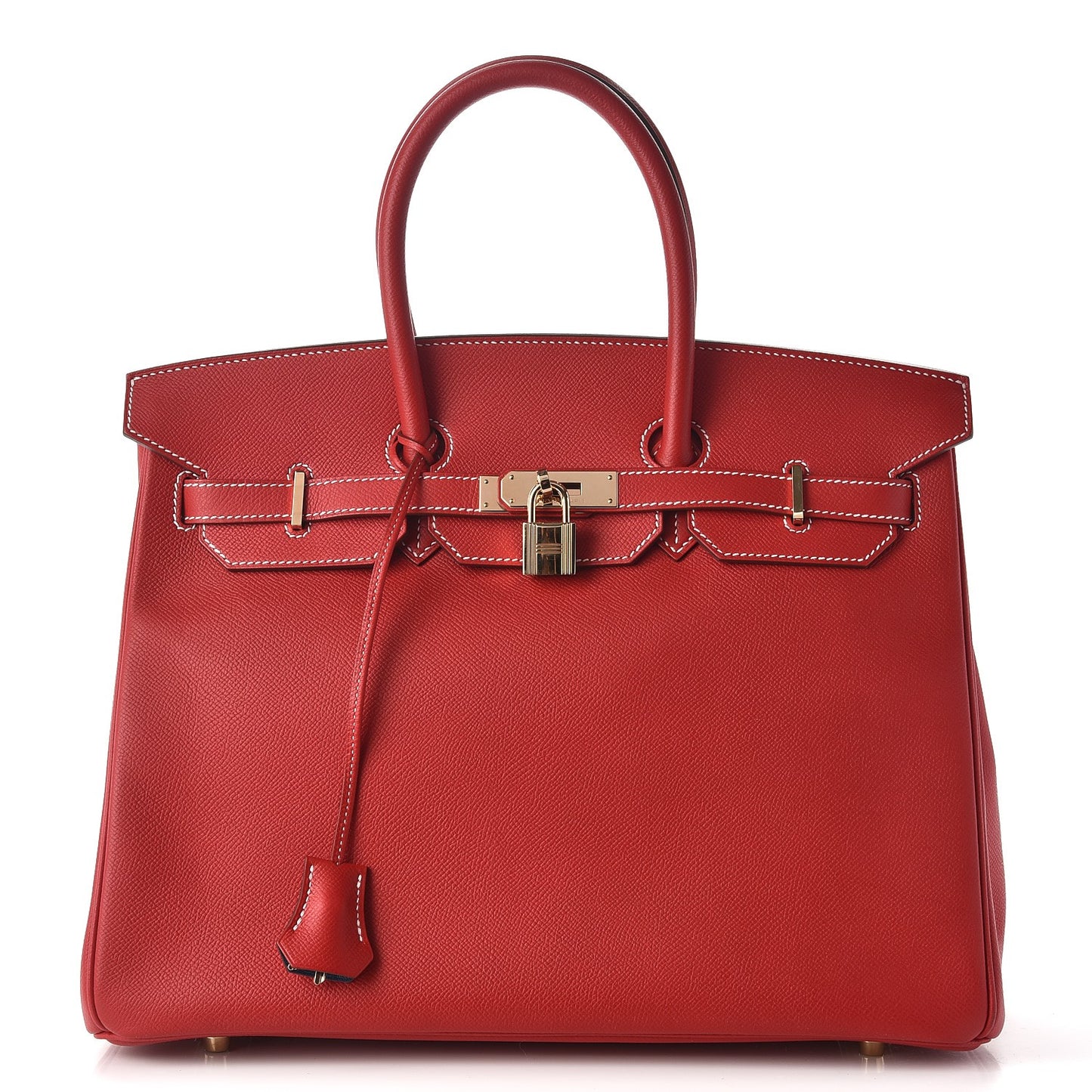 Epsom Candy Birkin 35 Rouge Casaque Bleu Thalassa