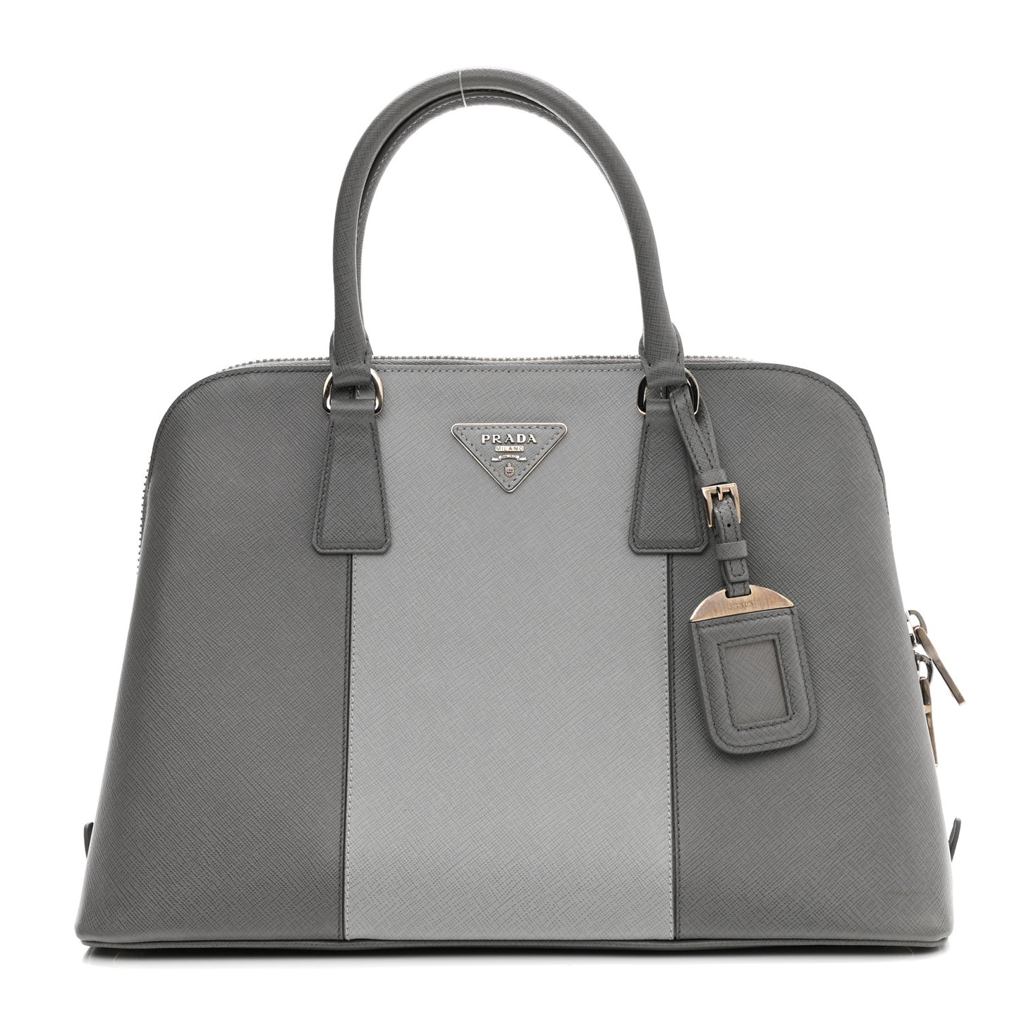 Saffiano Lux Bi-Color Promenade Tote Marmo Argilla