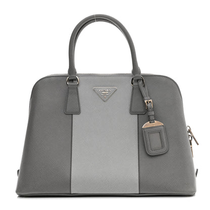 Prada Saffiano Lux Bi-Color Promenade Tote Marmo Argilla 1 of 12