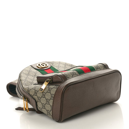 Gucci GG Supreme Monogram Calfskin Web Small Ophidia Day BackpacK Beige Ebony New Acero 4 of 10