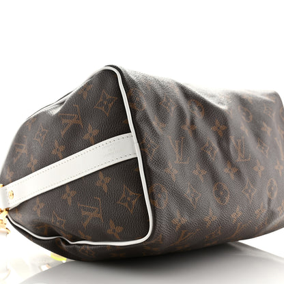 Louis Vuitton Monogram LV Match Speedy Bandouliere 25 White 8 of 10
